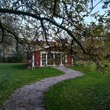 Gartenhaus im Schwedenhausstil
